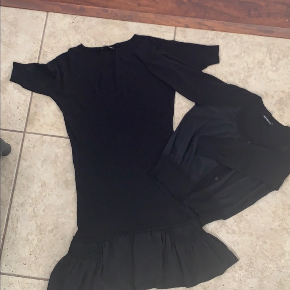 Dress with cover up